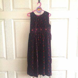 Girls Velveteen Dress